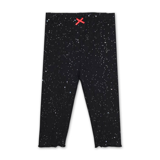 SILVER GLITTER BLACK TIGHT