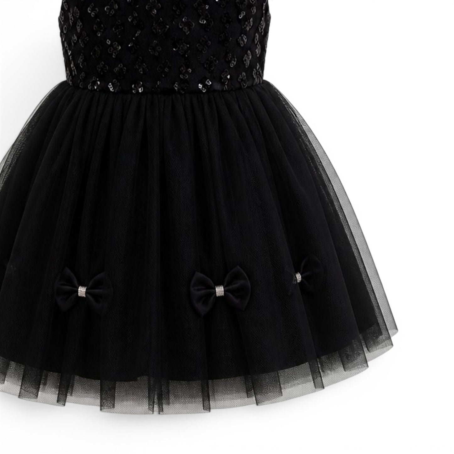 BLACK BABY GIRL FANCY FROCK GIFT SET