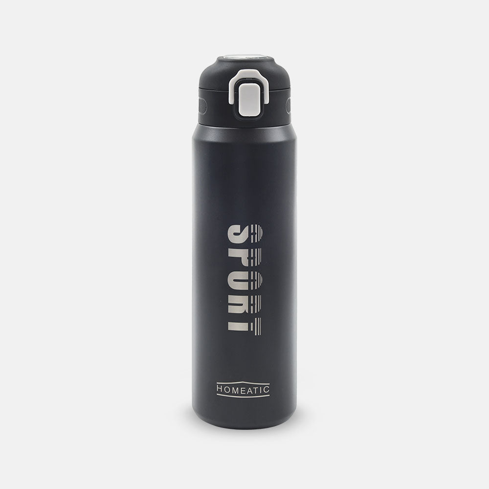 STEEL WATER BOTTLE 800 ML BLACK