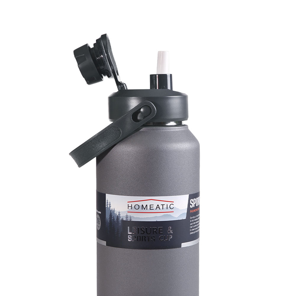 STEEL WATER BOTTLE 1300 ML - GREY