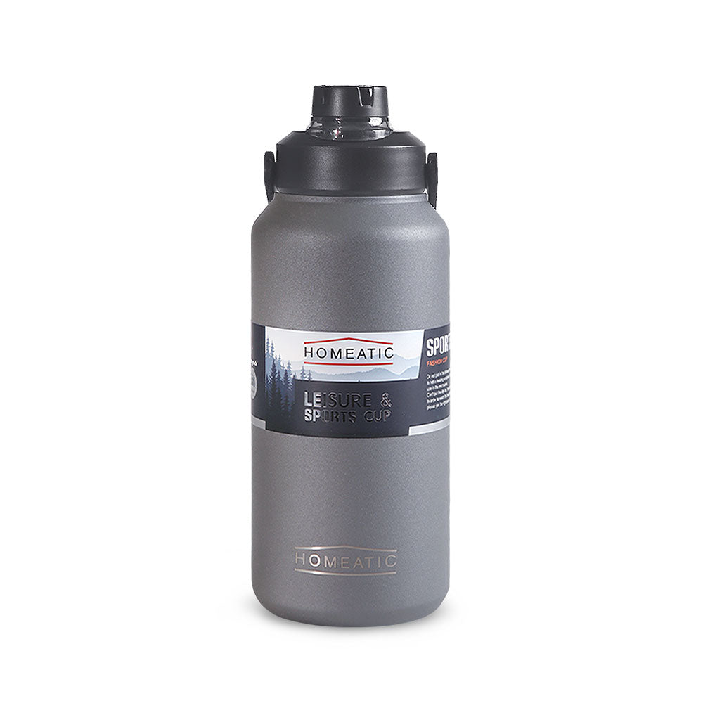 STEEL WATER BOTTLE 1300 ML - GREY