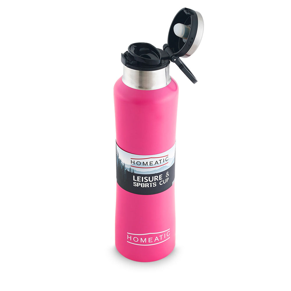STEEL WATER BOTTLE 550 ML PINK
