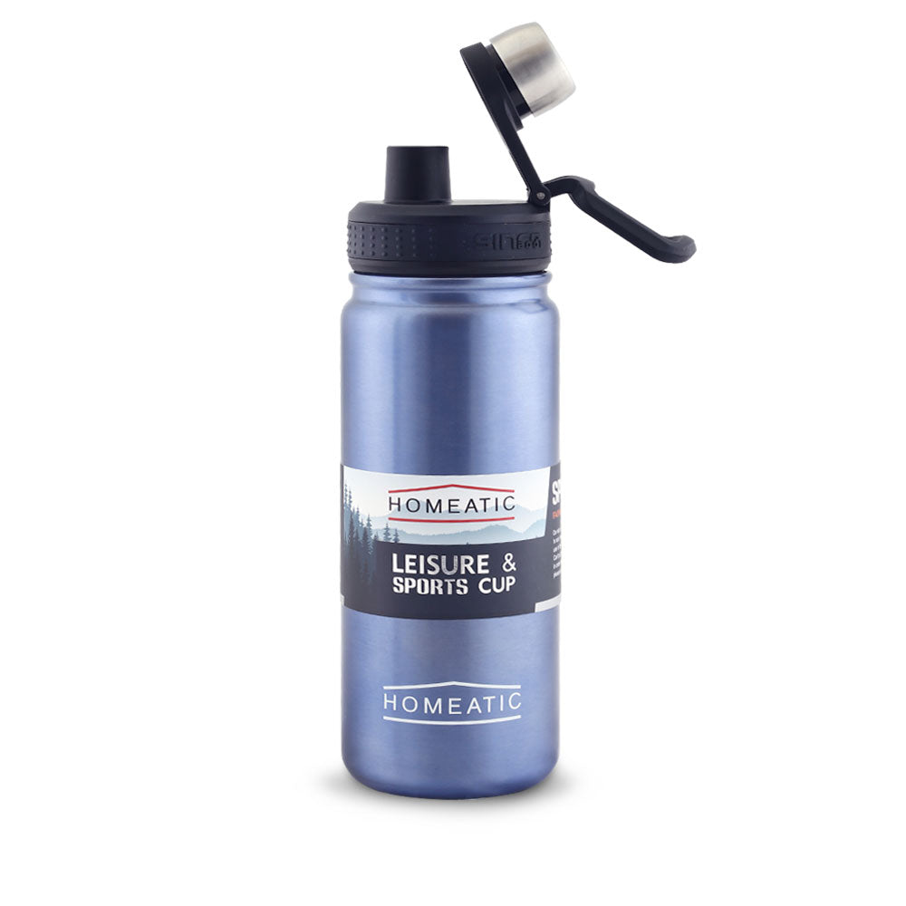 STEEL WATER BOTTLE 650 ML BLUE