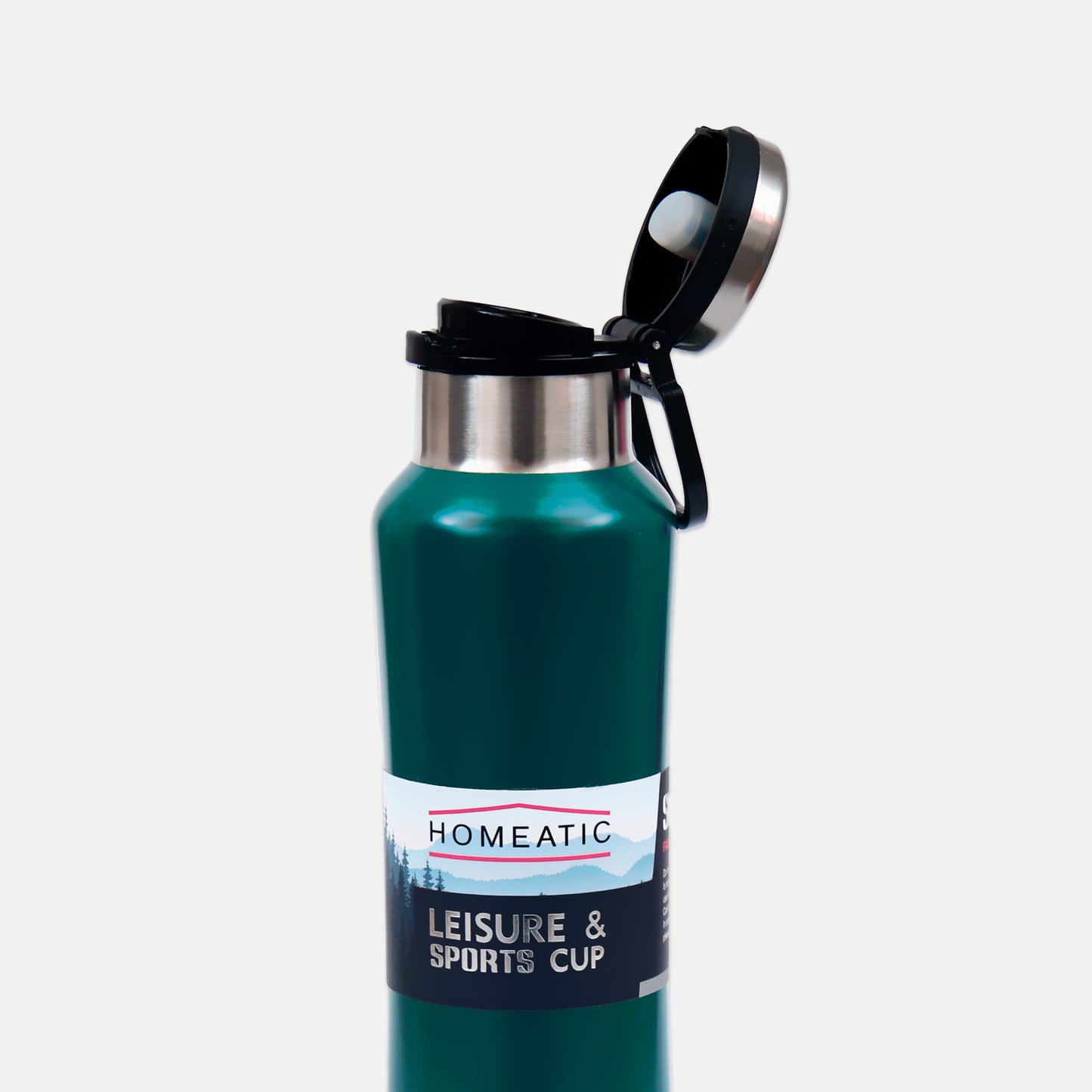 STEEL WATER BOTTLE 550 ML DARK GREEN