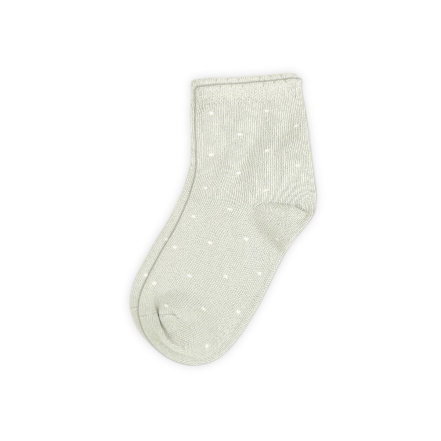 GREY POLKA DOT GIRL SOCKS