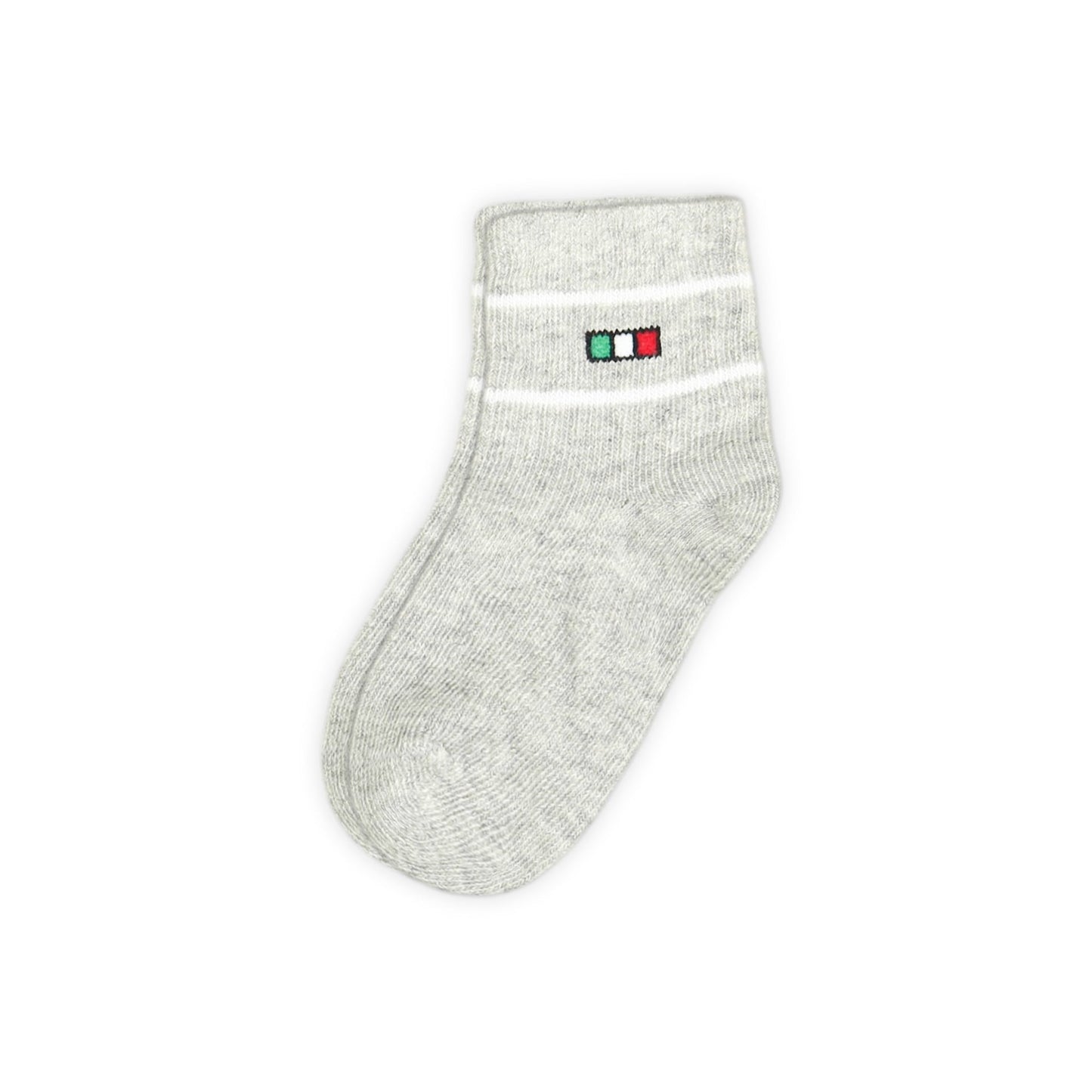 GREY ANKLE BOY SOCKS PK-2