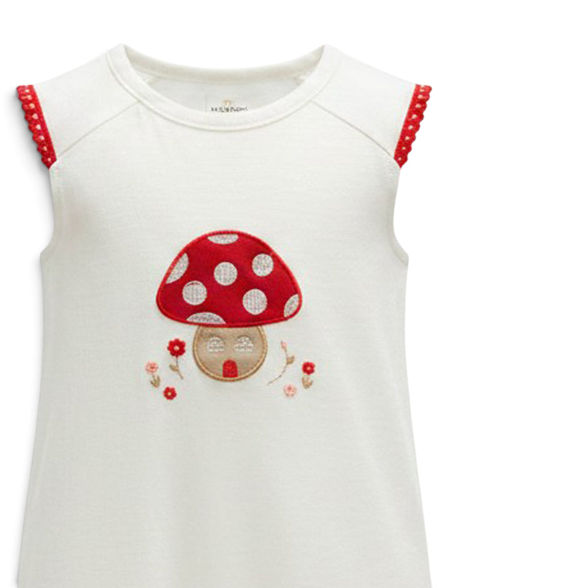 BABY GIRL MUSHROOM ROMPER