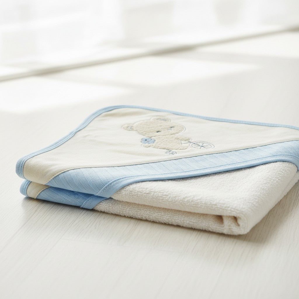 TRICYCLE TEDDY HOODED BATH TOWEL