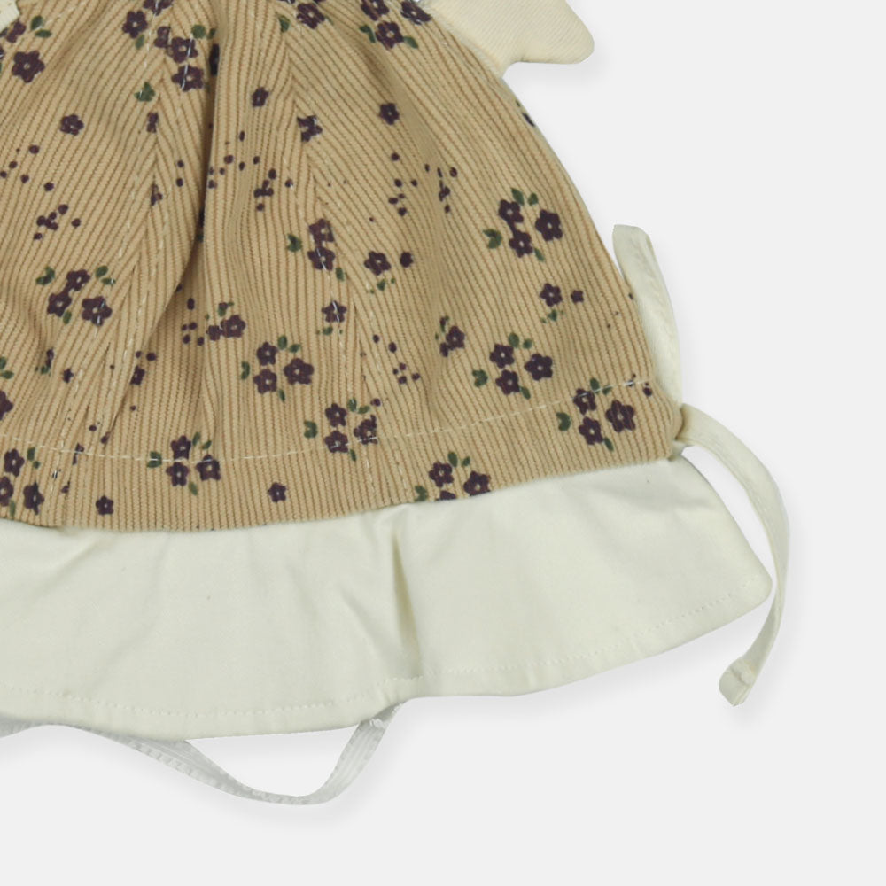 WINTER CAP SIZE: 46-48 CM FLORAL WINGED BEANIE