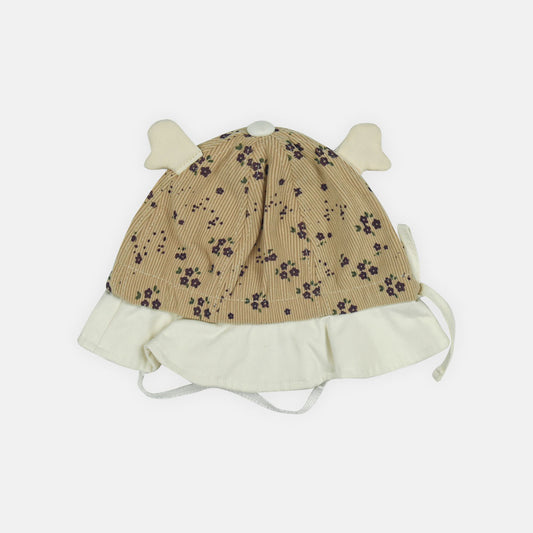 WINTER CAP SIZE: 46-48 CM FLORAL WINGED BEANIE