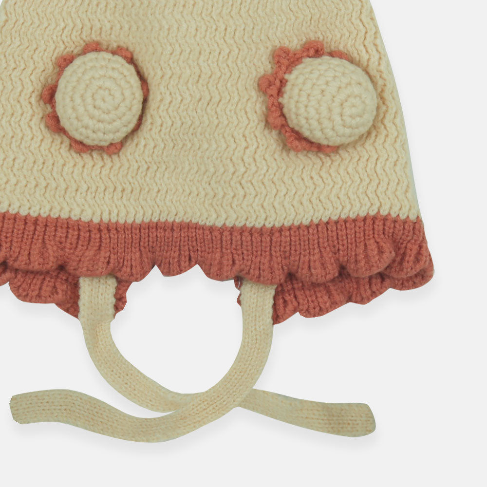 WINTER CAP SIZE: 42-44 CM WHIRLY-POM RUFFLE