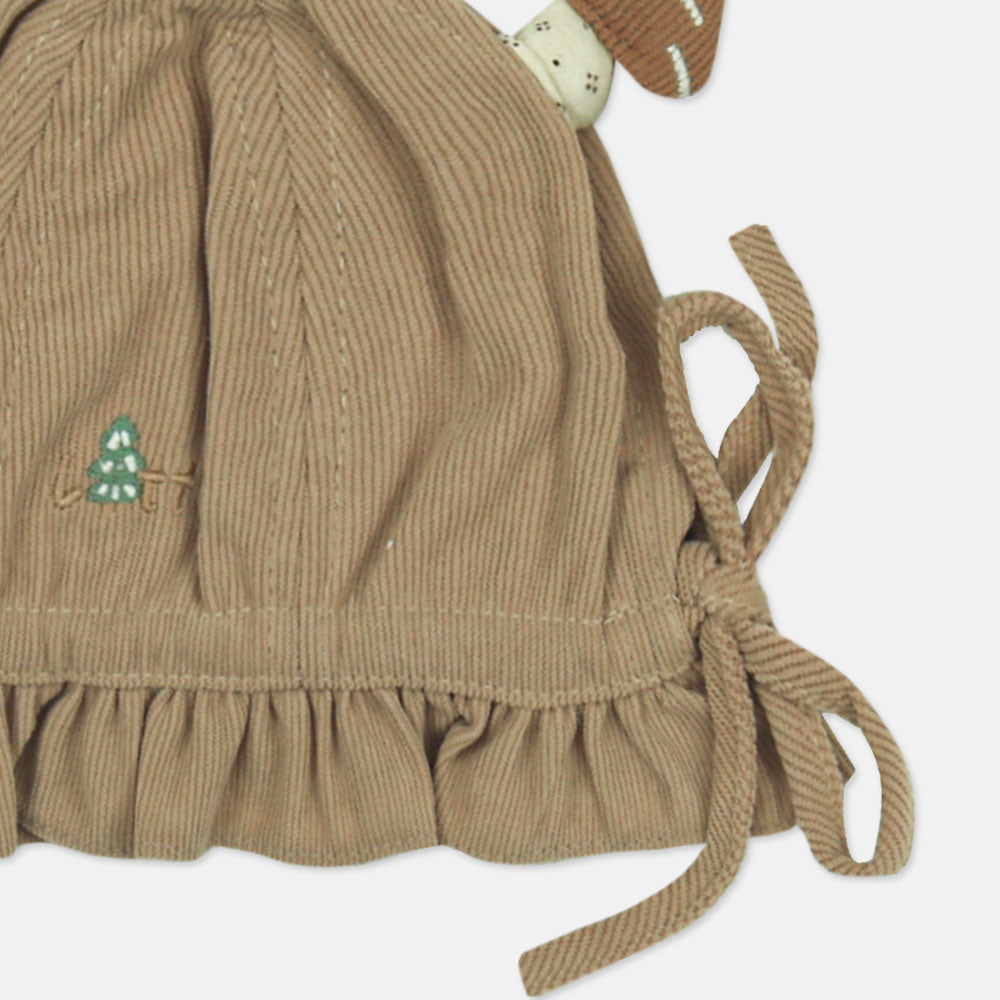 WINTER CAP SIZE: 42-44 CM MUSHROOM MALLOW RUFFLE GREENISH