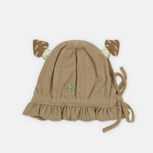 WINTER CAP SIZE: 42-44 CM MUSHROOM MALLOW RUFFLE GREENISH