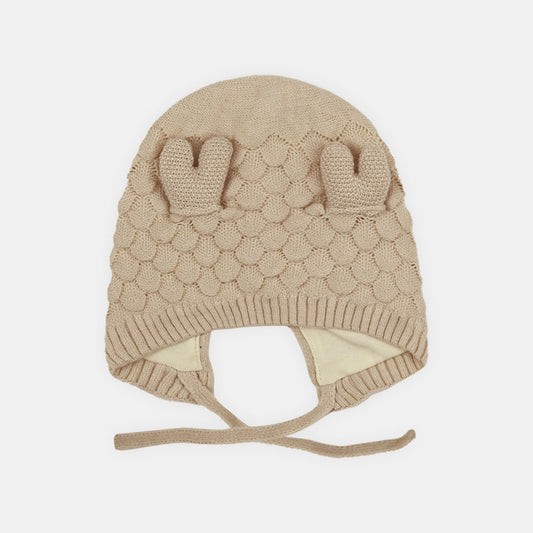 WINTER CAP SIZE: 42-44 CM PASTEL PEBBLE KNIT BEANIE