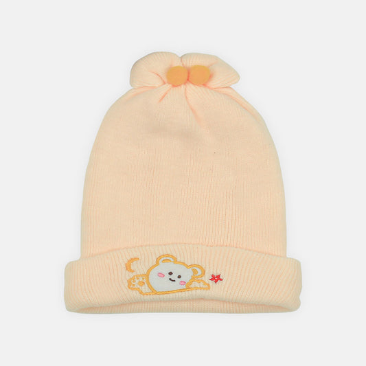 BABY WINTER CAP PEACH