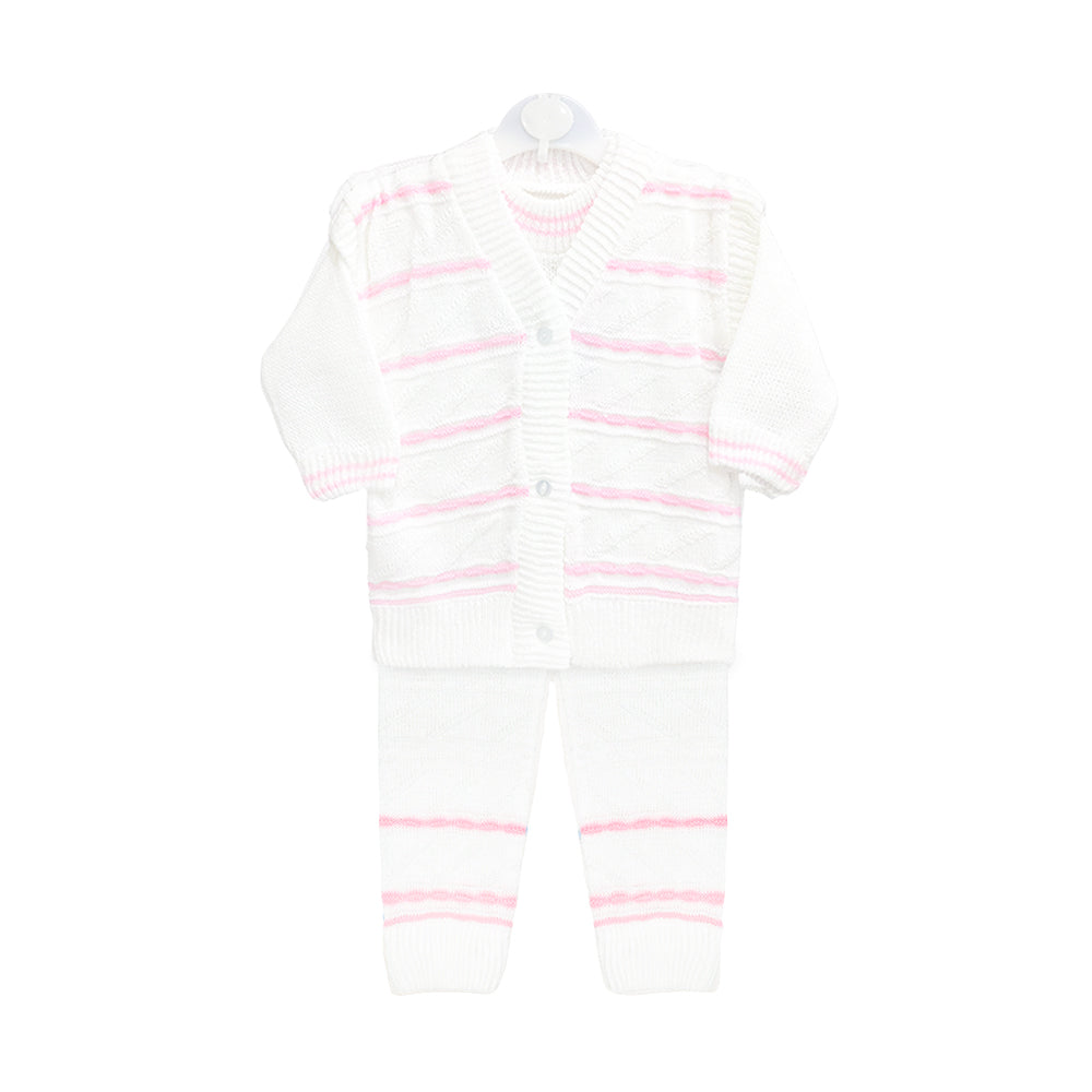 WOOLEN SUIT PINK KNITTED