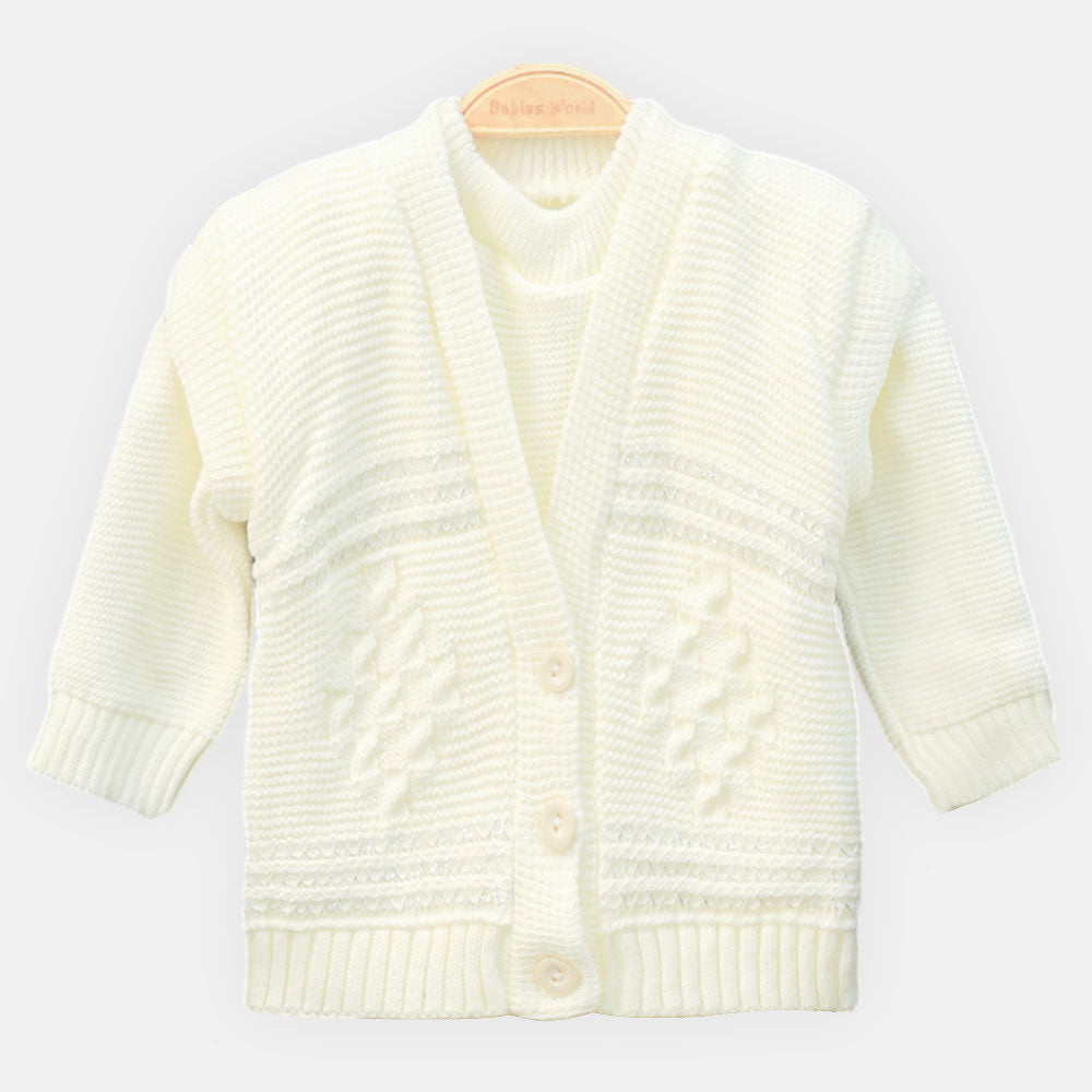 BABY WOOLEN SUIT PK-4 MOONBEAM SILVER