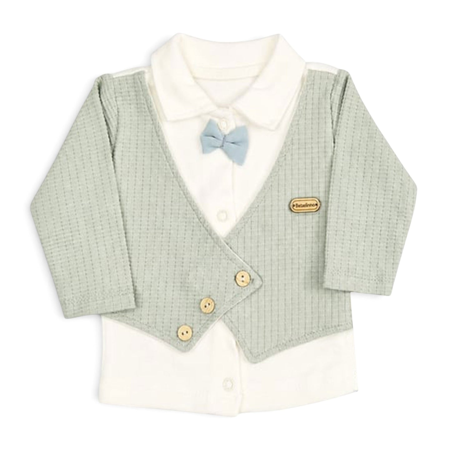 SAGE GREEN VEST STYLE BABY BOY GIFT SET