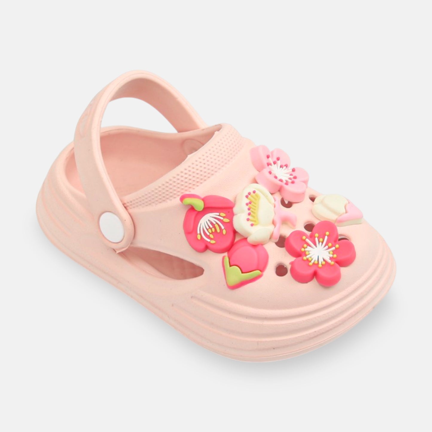 GIRL'S HAPPY BEAR CROCS – PINK