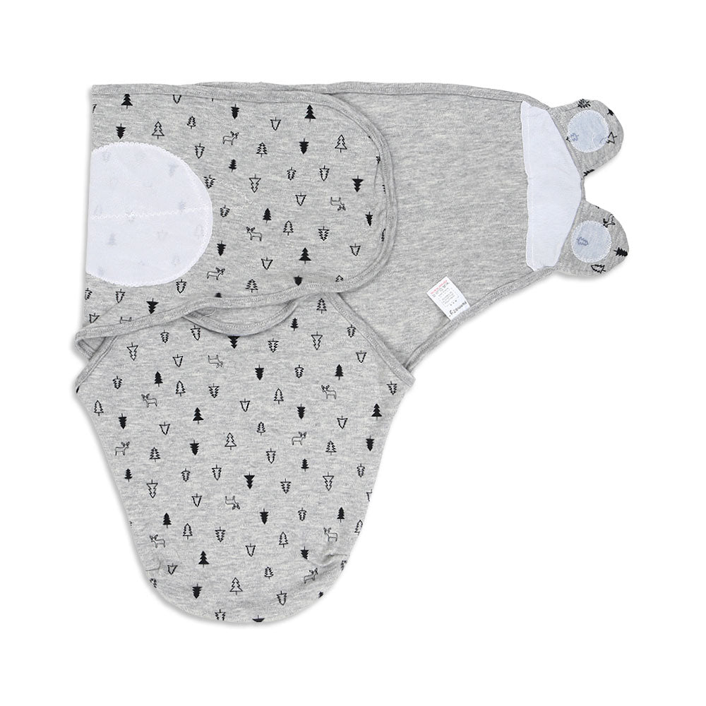 SWADDLE SHEET GREY CHRISTMAS