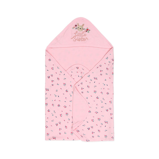 WRAPING SHEET PINK LITTLE BUNNY SISTER