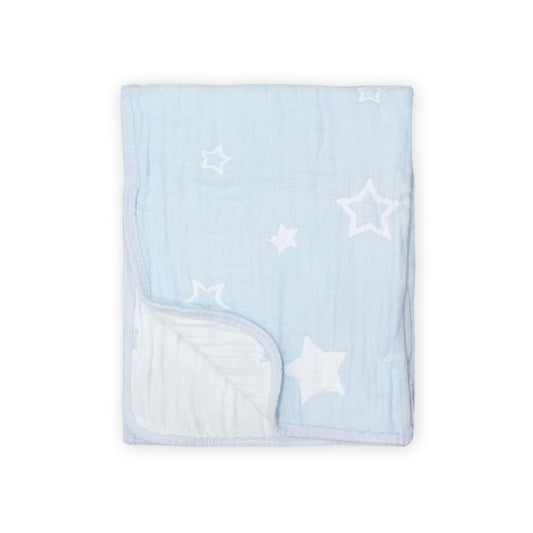 WRAPING SHEET MUSLIN BLUE STARS