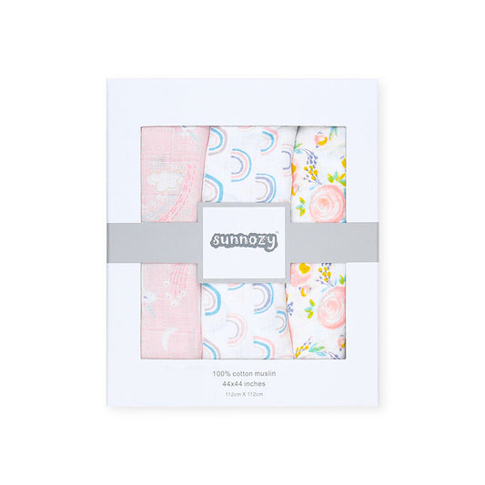 WRAPING SHEET MUSLIN PK-3 MULTICOLOR CLASSIC