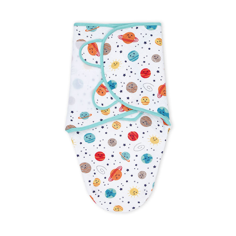 SWADDLE WRAP QUILTED WHITE GALAXY