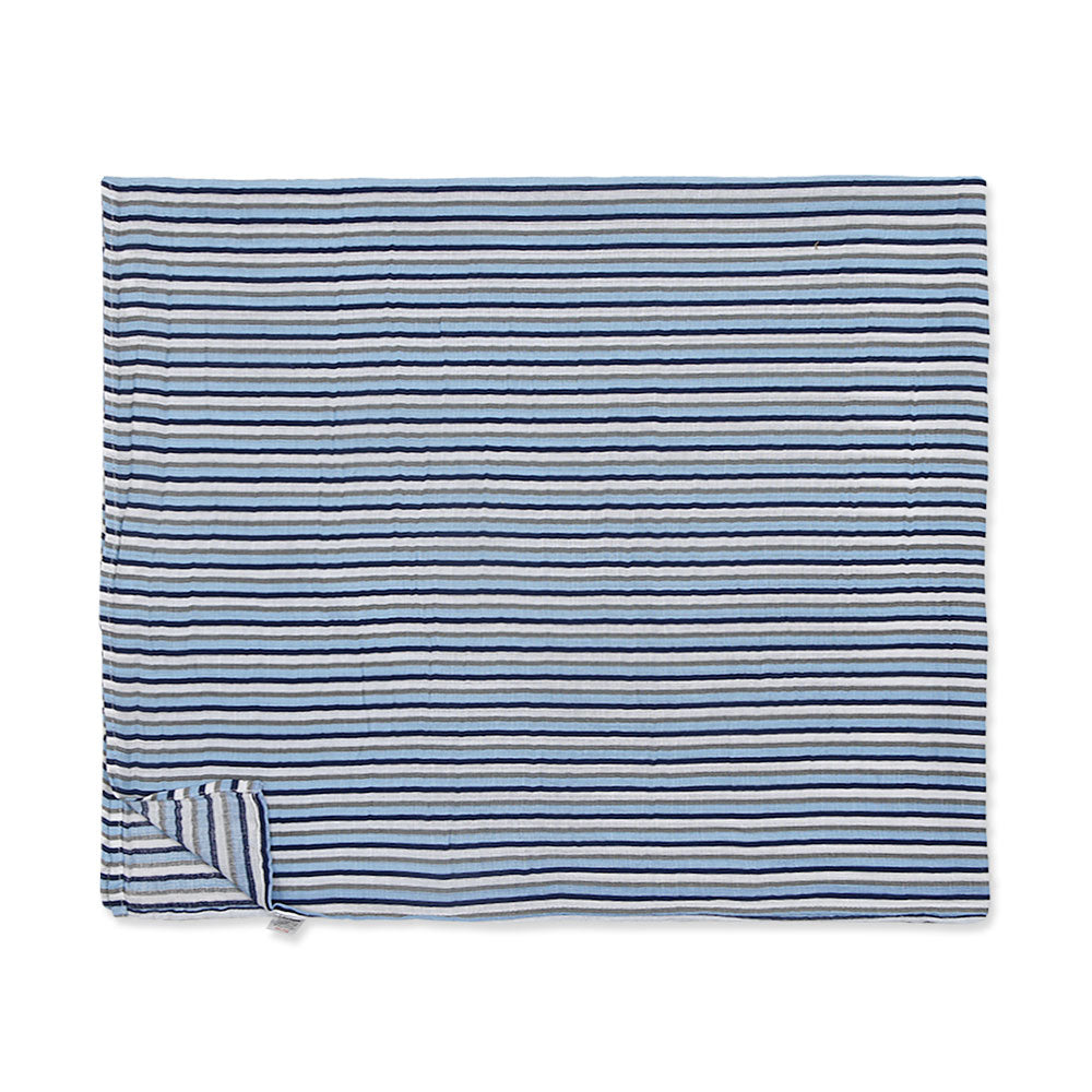 WRAPING SHEET MUSLIN PK-2 BLUE FLYIN' AEROPLANE