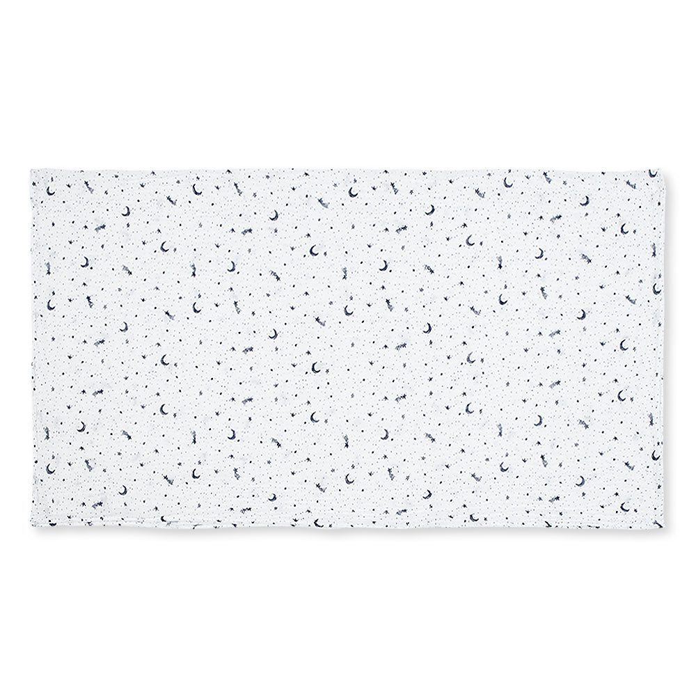 WRAPING SHEET MUSLIN PK-2 WHITE MOON & STARS