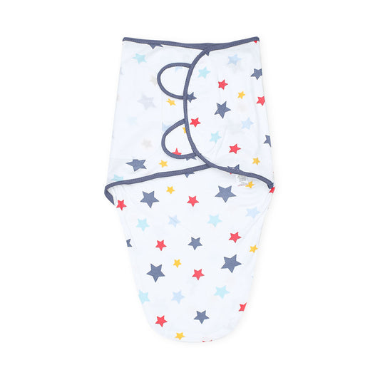 SWADDLE WRAPING SHEET WHITE STARS