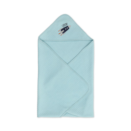 WRAPING SHEET BLUE EXPLORING ROCKET