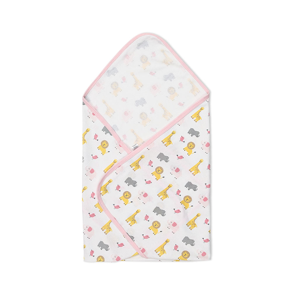 WRAPING SHEET PK-2 PINK ANIMAL KINGDOM