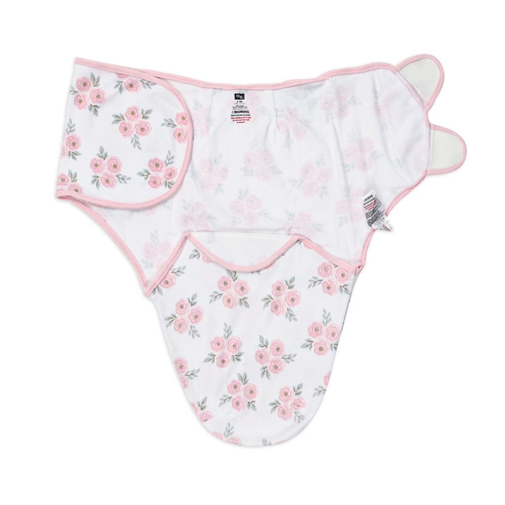 SWADDLE WRAPING SHEET BABY PINK ROSE