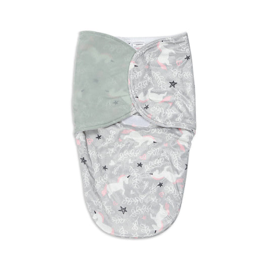 SWADDLE WRAPING SHEET GREY MAGICAL UNICORN