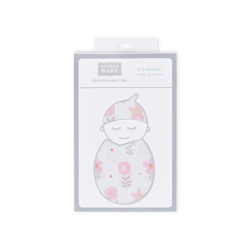 SWADDLE WRAP SILKY SOFT PINK FLORAL