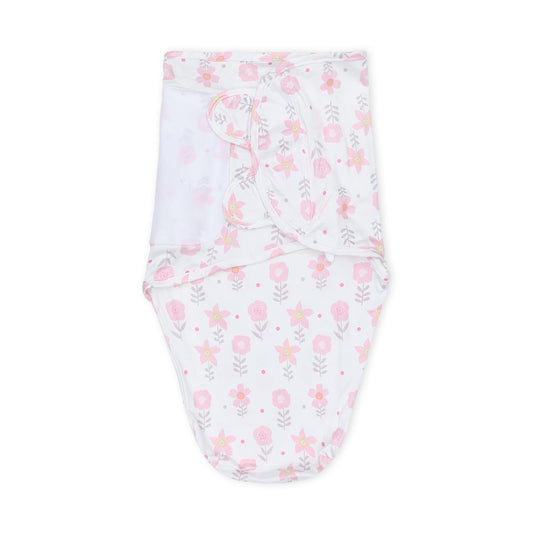 SWADDLE WRAP SILKY SOFT PINK FLORAL