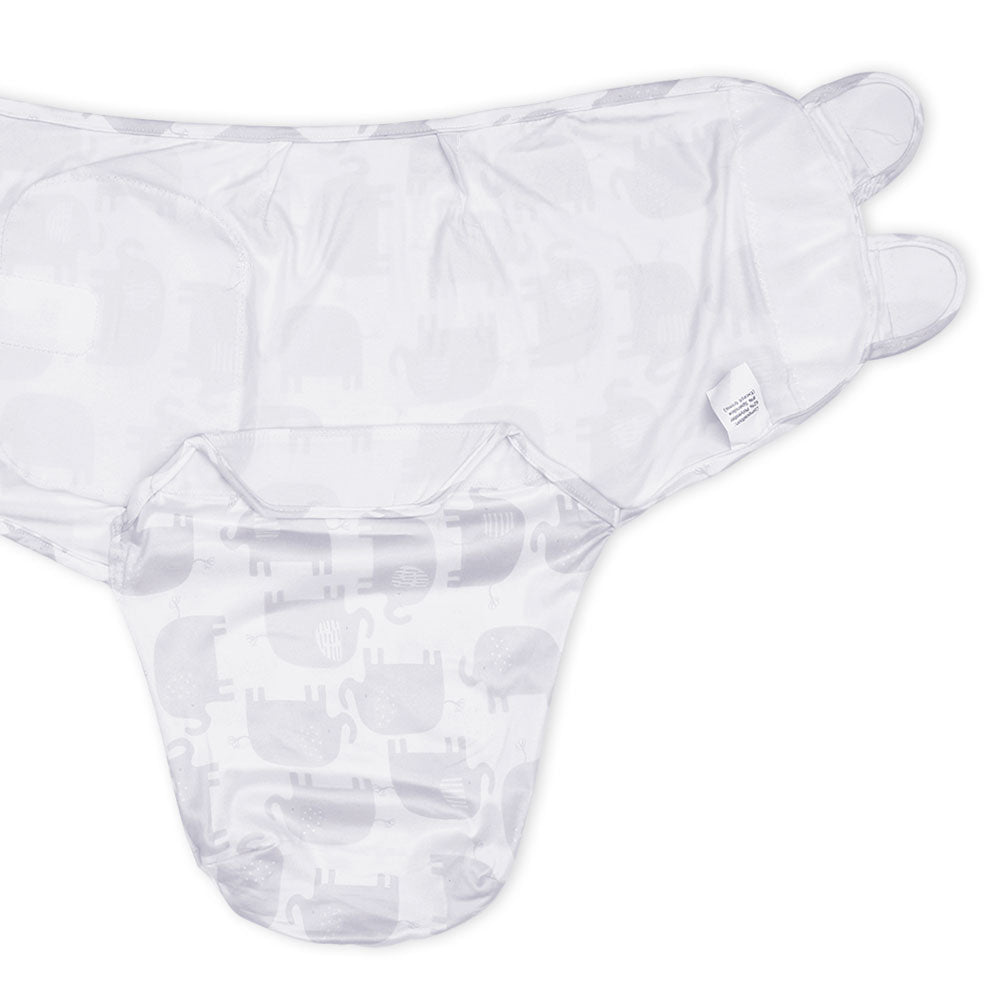 SWADDLE WRAP SILKY SOFT PURPLE ELEPHANT