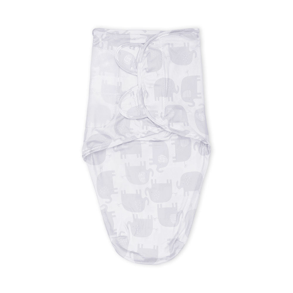 SWADDLE WRAP SILKY SOFT PURPLE ELEPHANT