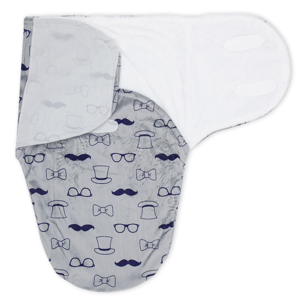 SWADDLE WRAP PLUSH GREY GENTLEMAN