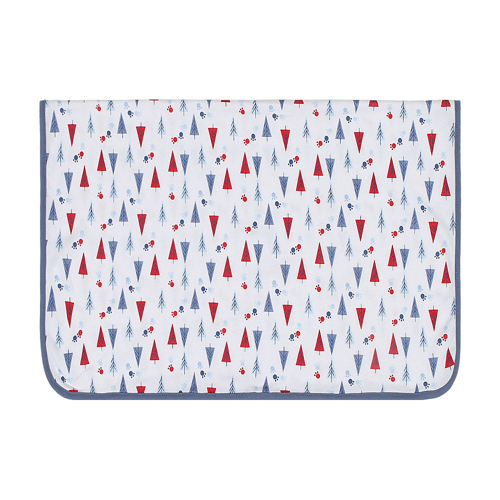 WRAPING SHEET PK-2 SKY BLUE TREES & PAWS