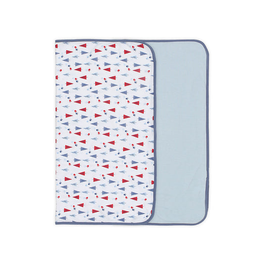 WRAPING SHEET PK-2 SKY BLUE TREES & PAWS