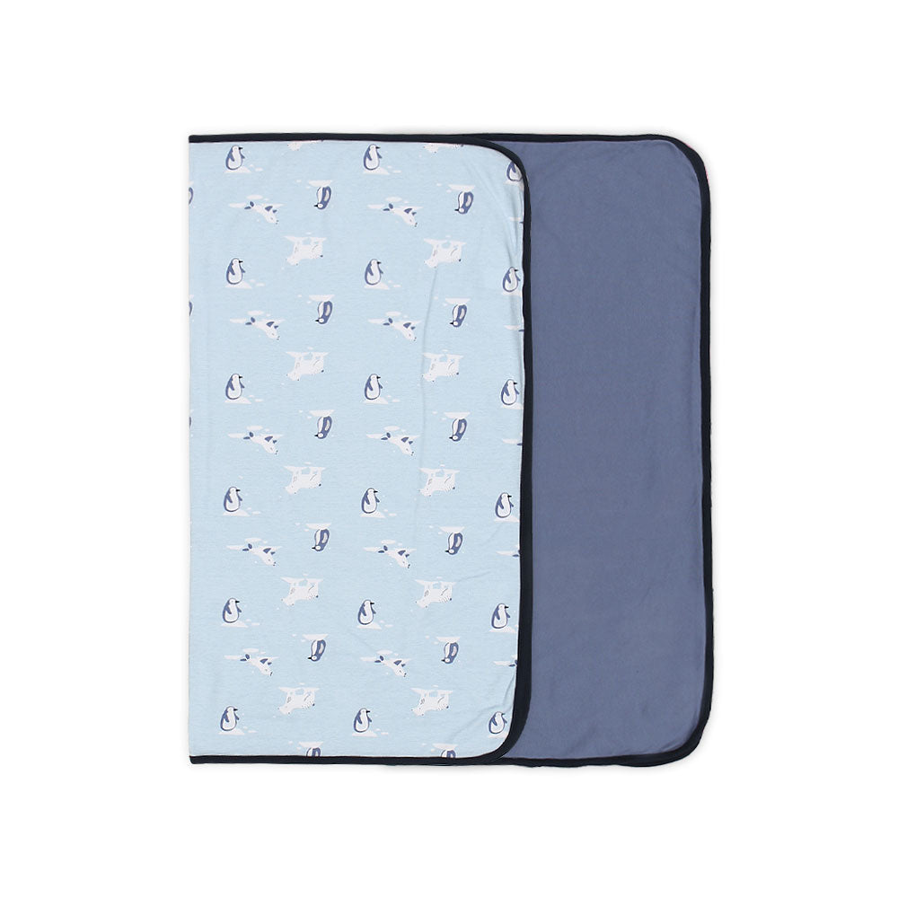 WRAPING SHEET PK-2 STONE BLUE PENGUIN & SEAL