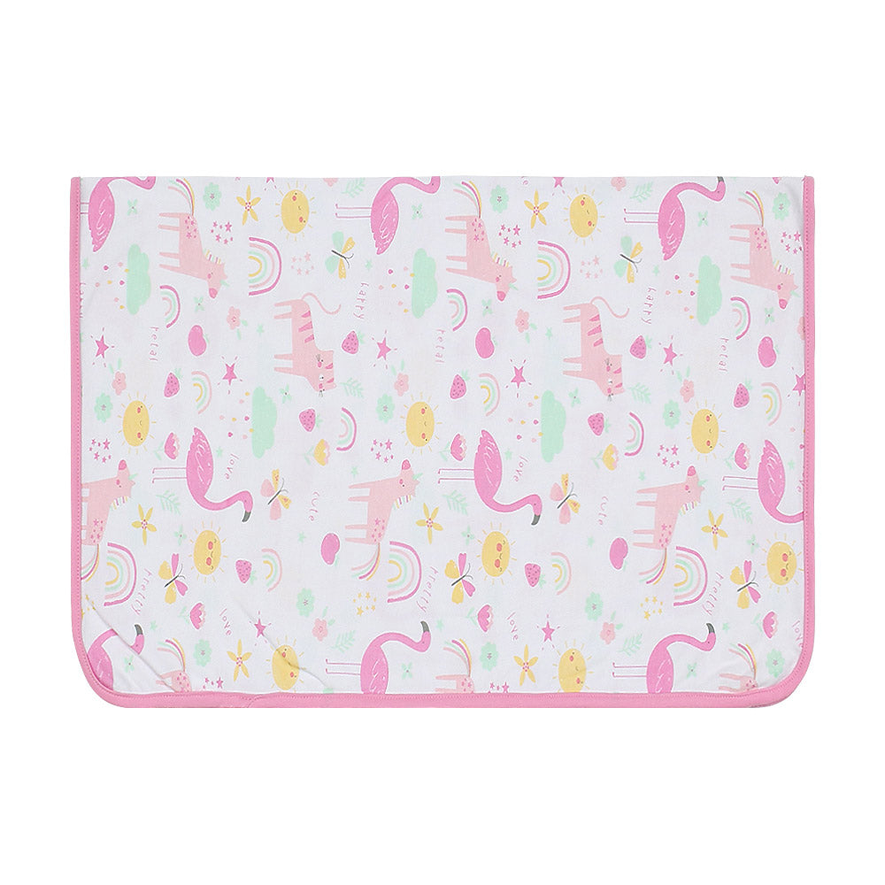 WRAPING SHEET PK-2 FIERY ROSE FLAMINGO STARS