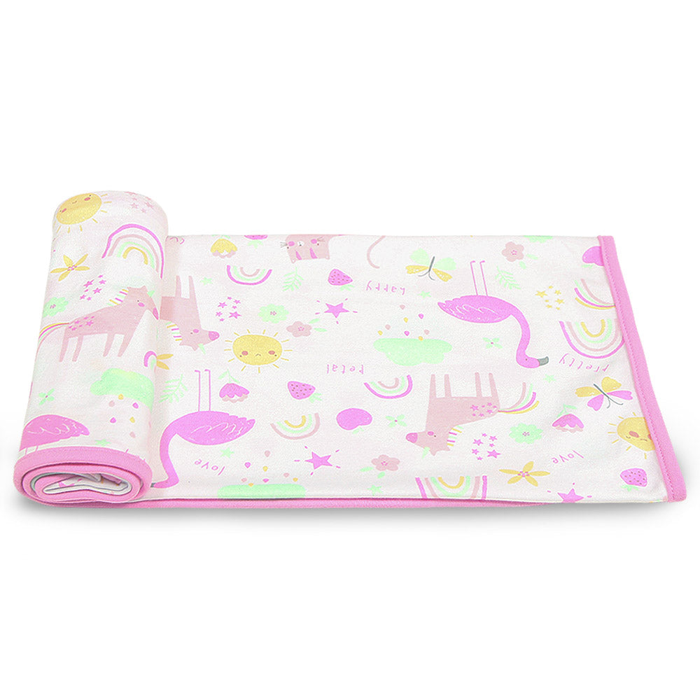 WRAPING SHEET PK-2 FIERY ROSE FLAMINGO STARS