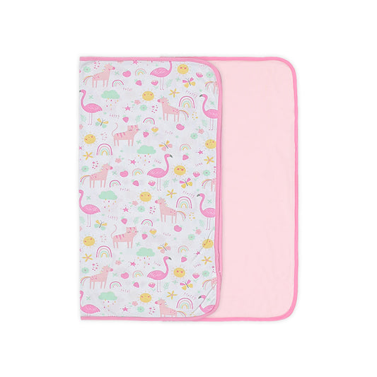 WRAPING SHEET PK-2 FIERY ROSE FLAMINGO STARS