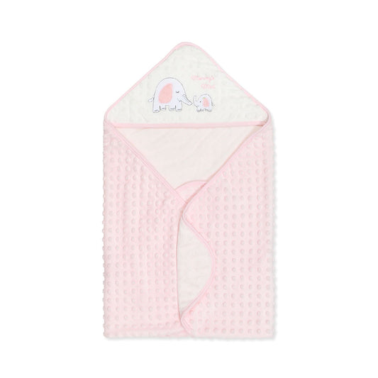WRAPING SHEET PINK MINKY MOMMY'S MINI ELEPHANT