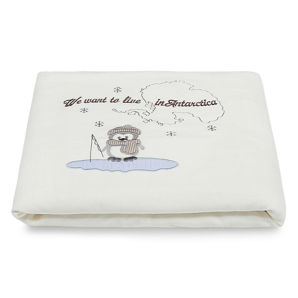 WRAPING SHEET BROWN ANTARCTICA PENGUIN COZY
