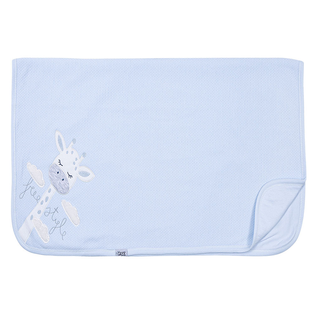 WRAPING SHEET BLUE GIRAFFE