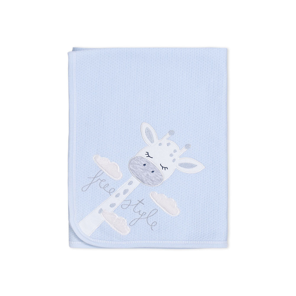 WRAPING SHEET BLUE GIRAFFE